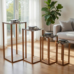 Wood Frame with Steel Top - Solar Lanterns