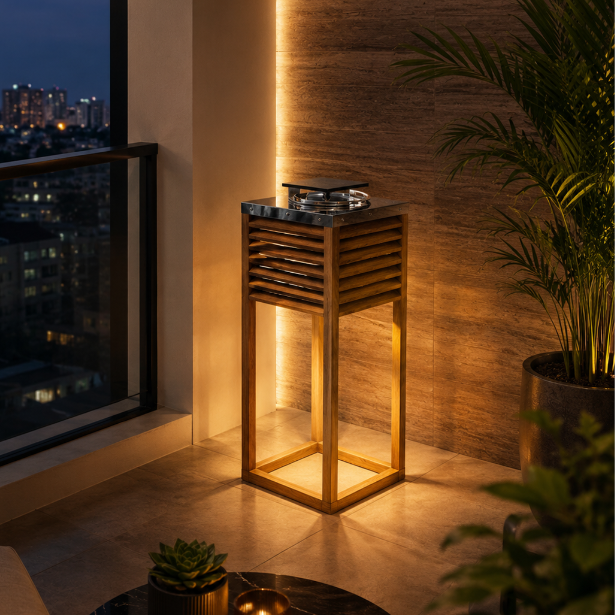 Wood & Steel Fusion - Solar Lanterns